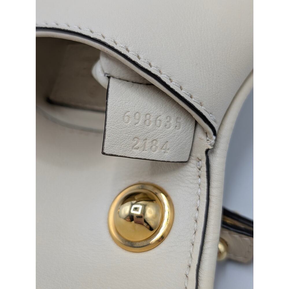 Gucci Cream Leather Blondie GG Mini Crossbody - Picture 8 of 9